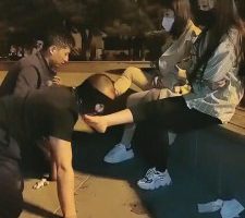 【雪儿】姐妹夜跑后原味棉袜户外调【完整版】 bf11217