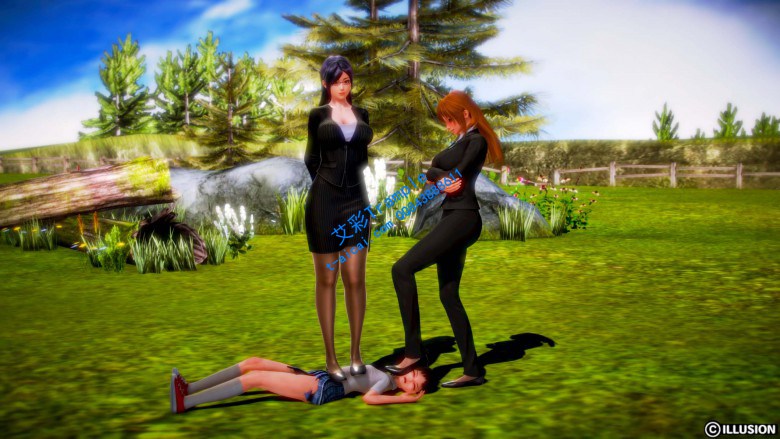 自己做的3D坐脸，踩踏图片 YC-191029