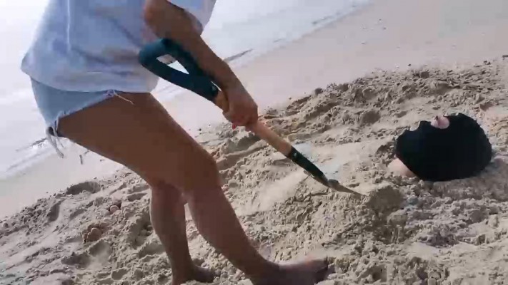 【妲己】沙滩活埋狗奴 bf20308