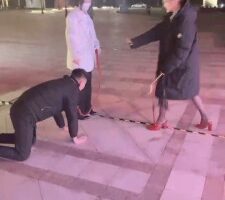 【牙乖乖】双S商业街公开遛狗【双视角版】 bf21100