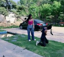 【沅芷大人】户外双S-喂食圣水/捆绑重度鞭刑/踩踏【双视角版】bf27444