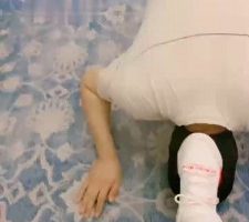 【赛琳娜】高跟小白鞋全体重踩踏/耳光 bf32840