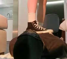 【米小唐】帆布鞋白袜踩狗 JS230927