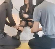 【苒溪】双M-跪舔脏鞋底/重度鞭打/长靴提档/踩踏喂食【双视角版】bf40029