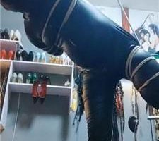 【东营天香百合】麻绳吊绑囚禁/虐乳 JS240415-21