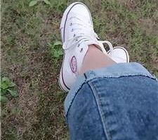 【咪兔】户外让狗舔高帮鞋肉丝脚 JS241004-27