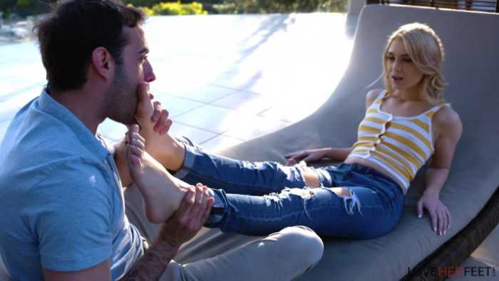 帮金发美女按摩极品高跟美脚 JS251211~3