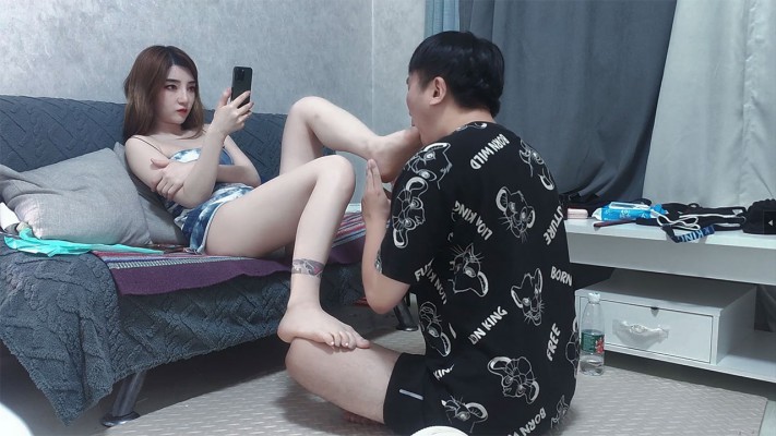 【领主】暴力跳踩脚耳光虐脸脚趾扯断舌头 YC-230630-6